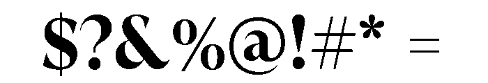 GTSuperDisplay Bold Font OTHER CHARS