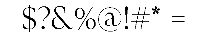GTSuperDisplay Light 2 Font OTHER CHARS