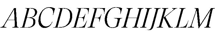 GTSuperDisplay LightItalic 2 Font UPPERCASE