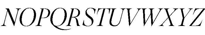 GTSuperDisplay LightItalic 2 Font UPPERCASE