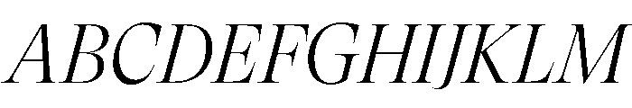 GTSuperDisplay LightItalic Font UPPERCASE