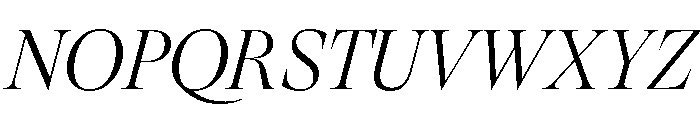 GTSuperDisplay LightItalic Font UPPERCASE