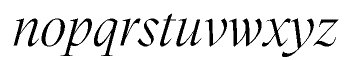 GTSuperDisplay LightItalic Font LOWERCASE