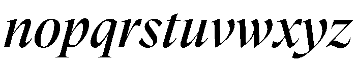 GTSuperDisplay RegularItalic Font LOWERCASE