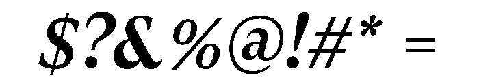 GTSuperText MediumItalic 2 Font OTHER CHARS