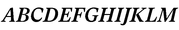 GTSuperText MediumItalic 2 Font UPPERCASE