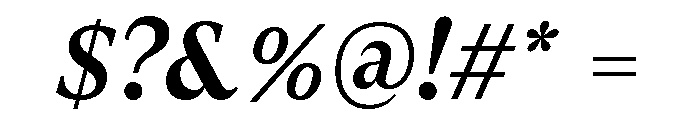 GTSuperText MediumItalic Font OTHER CHARS