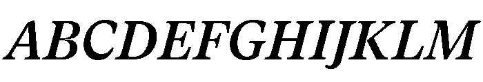 GTSuperText MediumItalic Font UPPERCASE