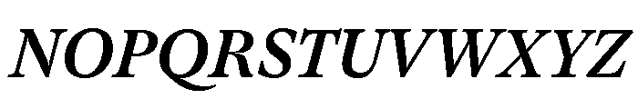 GTSuperText MediumItalic Font UPPERCASE