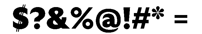 GTUltra Black Font OTHER CHARS