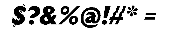 GTUltra BlackItalic 2 Font OTHER CHARS