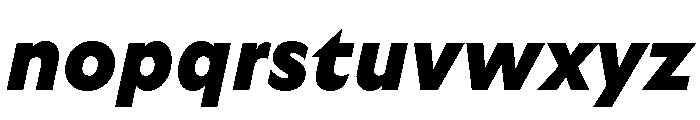 GTUltra BlackItalic Font LOWERCASE