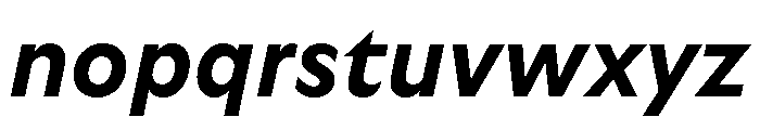 GTUltra BoldItalic Font LOWERCASE