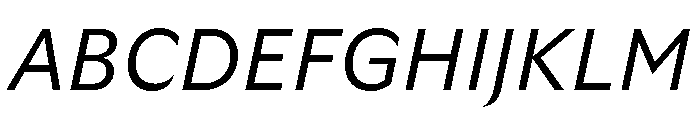 GTUltra LightItalic Font UPPERCASE