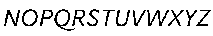 GTUltra LightItalic Font UPPERCASE