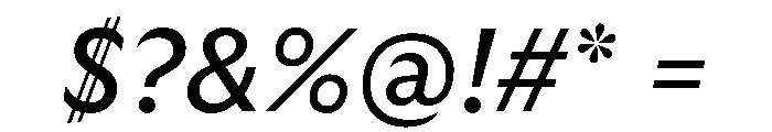 GTUltra RegularItalic 2 Font OTHER CHARS