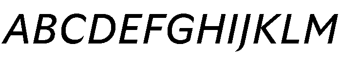 GTUltra RegularItalic 2 Font UPPERCASE