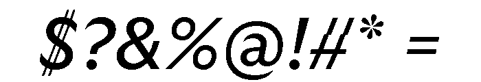 GTUltra RegularItalic Font OTHER CHARS