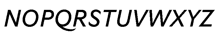 GTUltra RegularItalic Font UPPERCASE