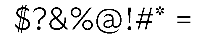GTUltra Thin Font OTHER CHARS