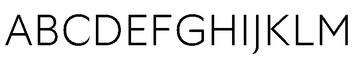 GTUltra Thin Font UPPERCASE