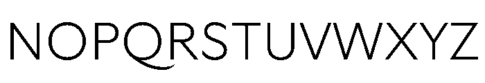 GTUltra Thin Font UPPERCASE