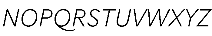 GTUltra ThinItalic 2 Font UPPERCASE
