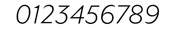 GTUltra ThinItalic Font OTHER CHARS