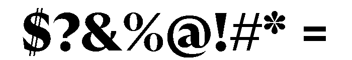 GTUltraFine Black Font OTHER CHARS