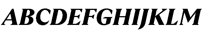 GTUltraFine BlackItalic Font UPPERCASE