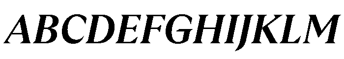 GTUltraFine BoldItalic 2 Font UPPERCASE