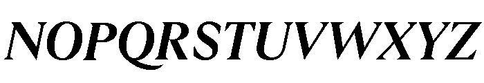 GTUltraFine BoldItalic Font UPPERCASE