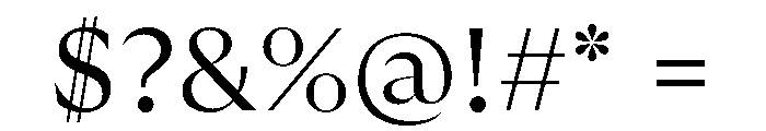 GTUltraFine Light Font OTHER CHARS