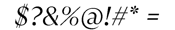GTUltraFine LightItalic 2 Font OTHER CHARS