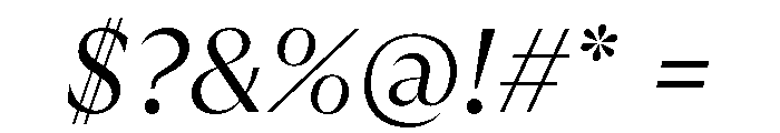 GTUltraFine LightItalic Font OTHER CHARS