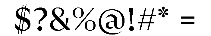 GTUltraFine Regular Font OTHER CHARS