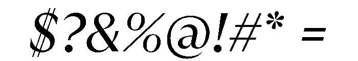 GTUltraFine RegularItalic Font OTHER CHARS