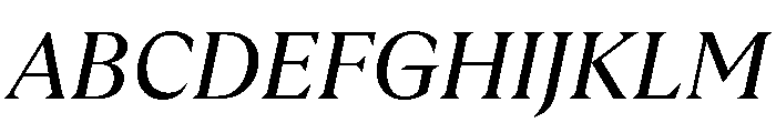 GTUltraFine RegularItalic Font UPPERCASE