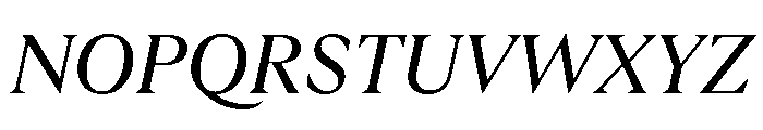 GTUltraFine RegularItalic Font UPPERCASE