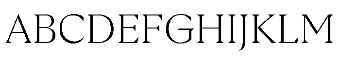 GTUltraFine Thin 2 Font UPPERCASE