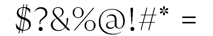 GTUltraFine Thin Font OTHER CHARS
