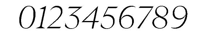 GTUltraFine ThinItalic 2 Font OTHER CHARS