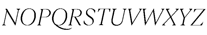 GTUltraFine ThinItalic 2 Font UPPERCASE