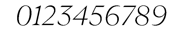 GTUltraFine ThinItalic Font OTHER CHARS