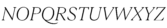 GTUltraFine ThinItalic Font UPPERCASE
