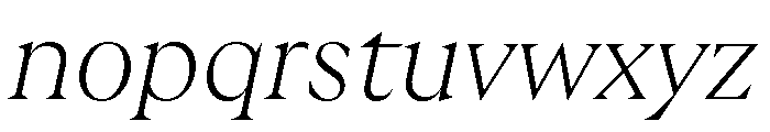 GTUltraFine ThinItalic Font LOWERCASE