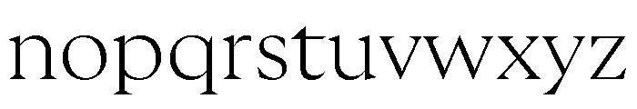 GTUltraFine Thin Font LOWERCASE