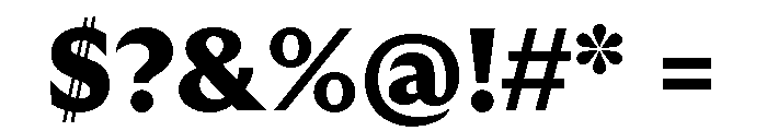 GTUltraMedian Black Font OTHER CHARS