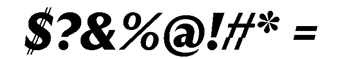 GTUltraMedian BlackItalic 2 Font OTHER CHARS