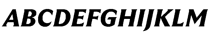 GTUltraMedian BlackItalic 2 Font UPPERCASE